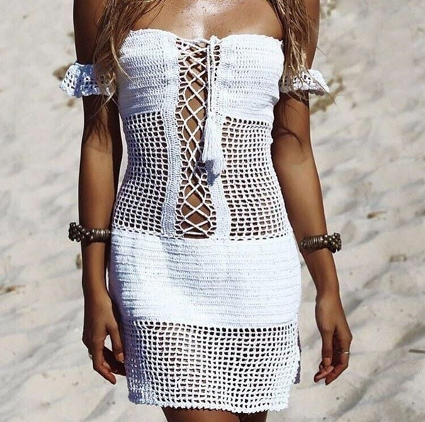 jade crochet cover up beachware beach dress 13